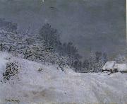 Claude Monet, The Road in front of Saint-Simeon Farm in Winter